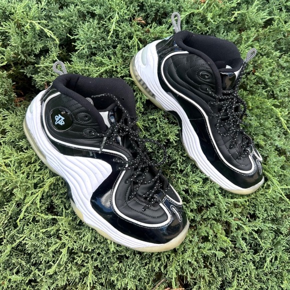 Nike Air Penny 2 Black White Patent Leather  Athletic Shoes Men\'s Size 9.5 main image 8